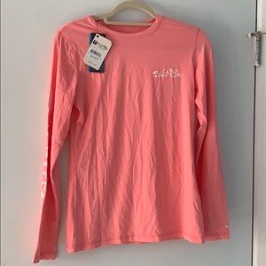 Pink Salt Life, long sleeve performance top